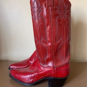 Genuine Dan Post Lizard Cowboy Boots